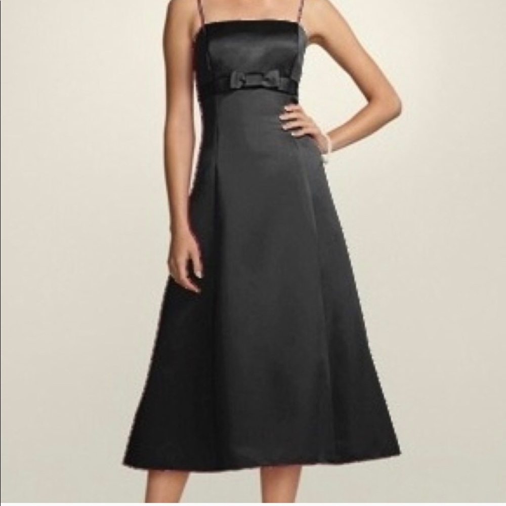 David’s Bridal Black Bridesmaid Dress